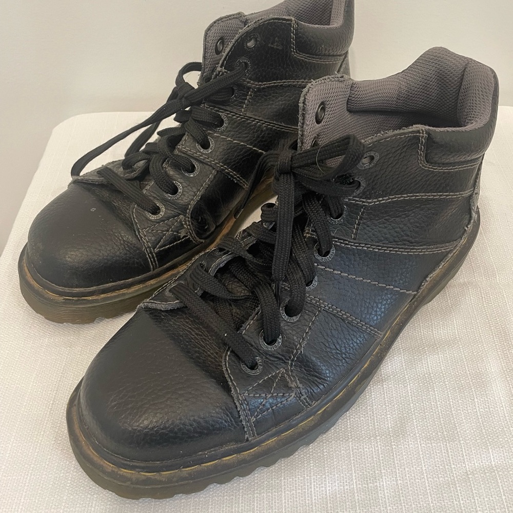 Doc Martens | Dr Martins Doc Morris Black Ankle Boots Size Mens 9, Womens 10